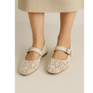 Dolce Vita Lace Flats Ivory Sz. 8